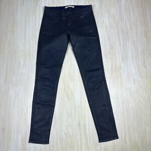 J Brand Glory Coated Super Skinny Low Rise Legging Everyday Casual Wear Jeans 27